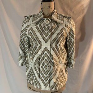 Tory Burch Melchor Cropped Jacket, Beige/Cream